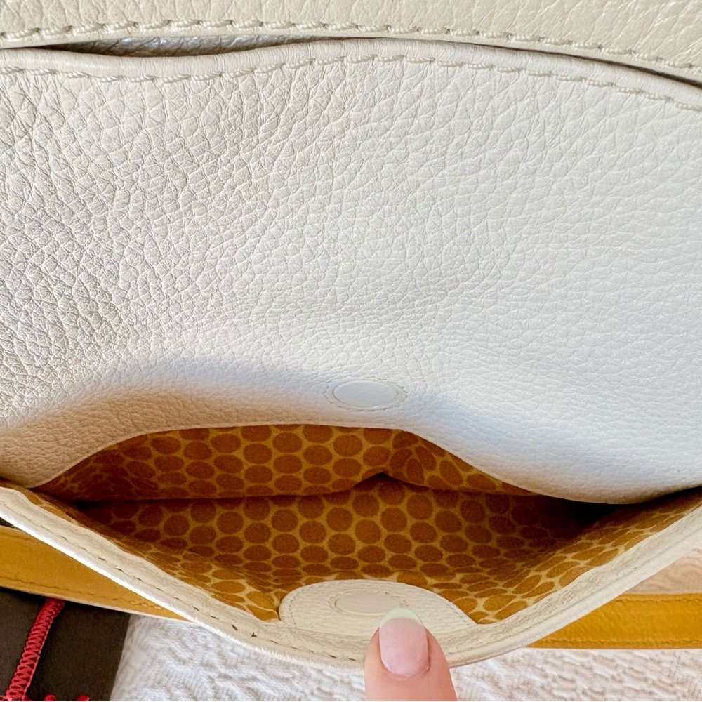 Brighton Hazel Floral Embroidered White Leather Shoulder Bag - Picture 4 of 11